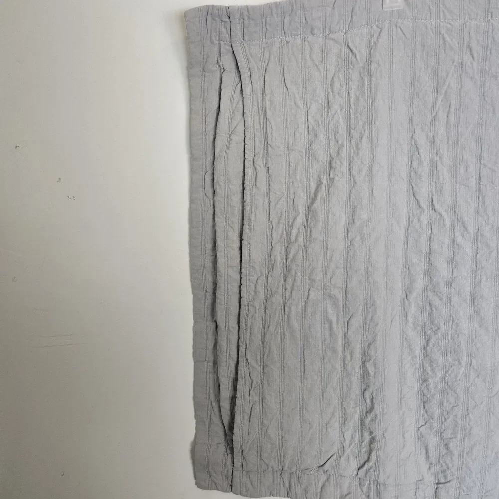 Docofil Euro Single Pillow Sham Gray 29X30 Textured Cover  100% Cotton